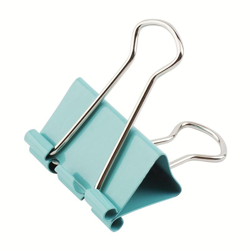 24pcs Medium Colored Binder Clips Paper Clamps Office Clamps