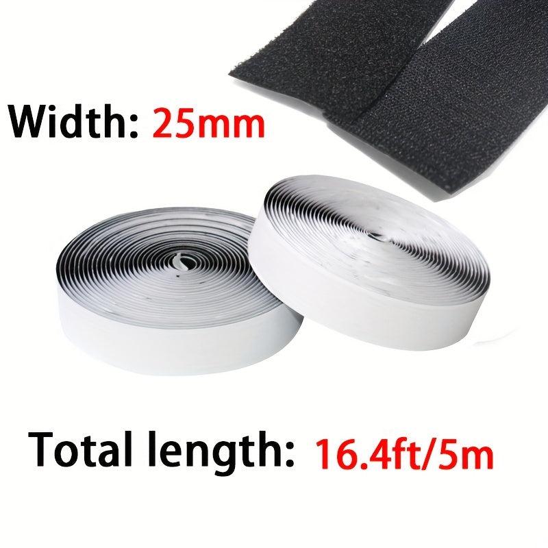 25mm Adhesive Hook And Loop Tape High Strength DIY Fastening Tool Home Use