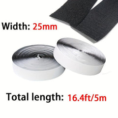 25mm Adhesive Hook And Loop Tape High Strength DIY Fastening Tool Home Use