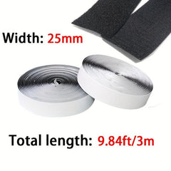 25mm Adhesive Hook And Loop Tape High Strength DIY Fastening Tool Home Use