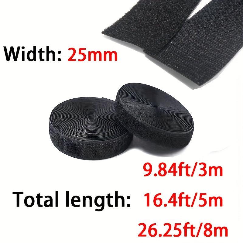 25mm Adhesive Hook And Loop Tape High Strength DIY Fastening Tool Home Use