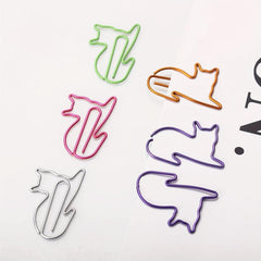 5pcs 32mm Cat Paper Clip Business Creative Gift Student Supplies