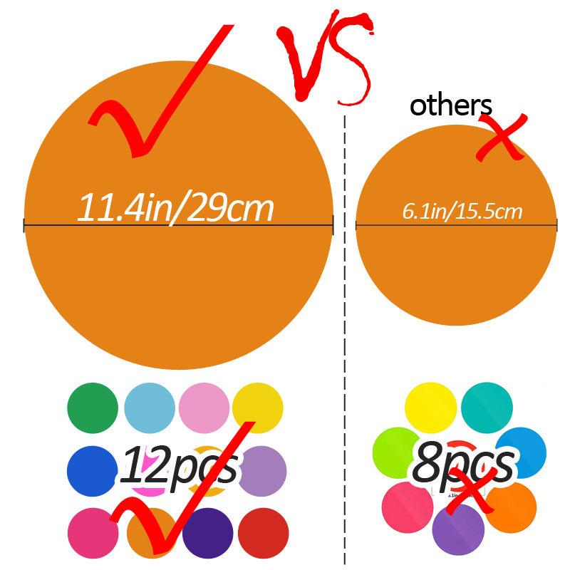 12pcs Multicolor PVC Stickers Teacher Student Reminder