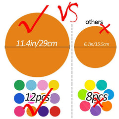 12pcs Multicolor PVC Stickers Teacher Student Reminder