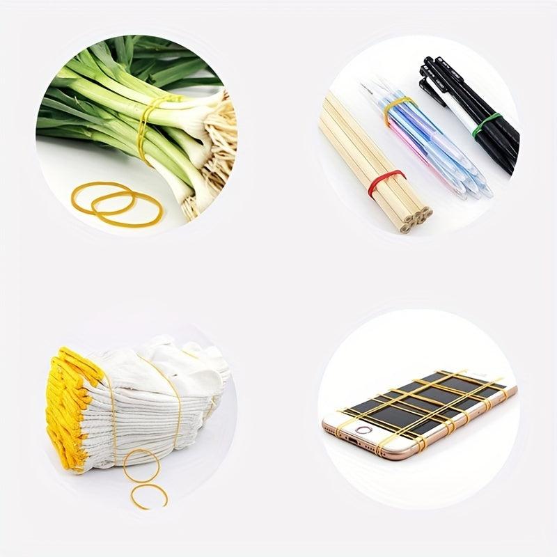100pcs Yellow Rubber Bands High Temp Resistant & Cow Leather