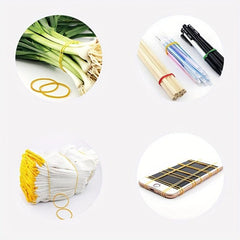 100pcs Yellow Rubber Bands High Temp Resistant & Cow Leather