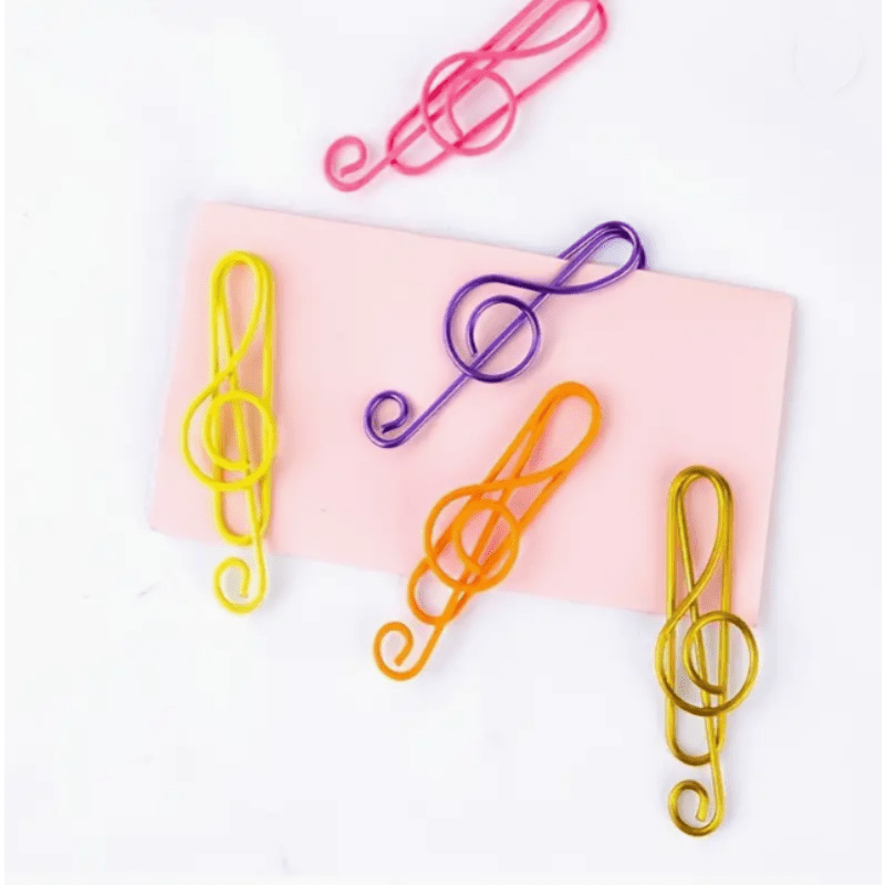 10pcs Musical Note Metal Paper Clips for Arts & Crafts