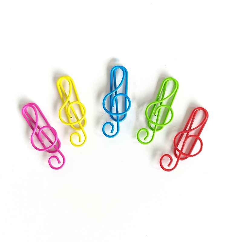 10pcs Musical Note Metal Paper Clips for Arts & Crafts