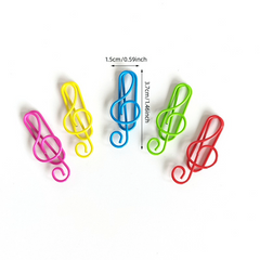 10pcs Musical Note Metal Paper Clips for Arts & Crafts