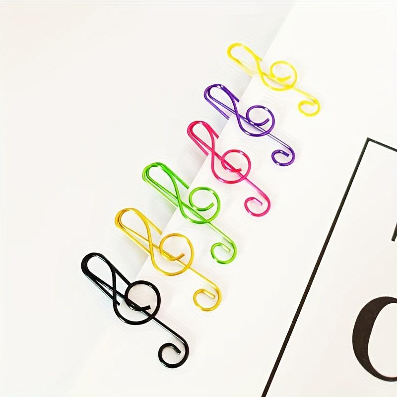 10pcs Musical Note Metal Paper Clips for Arts & Crafts