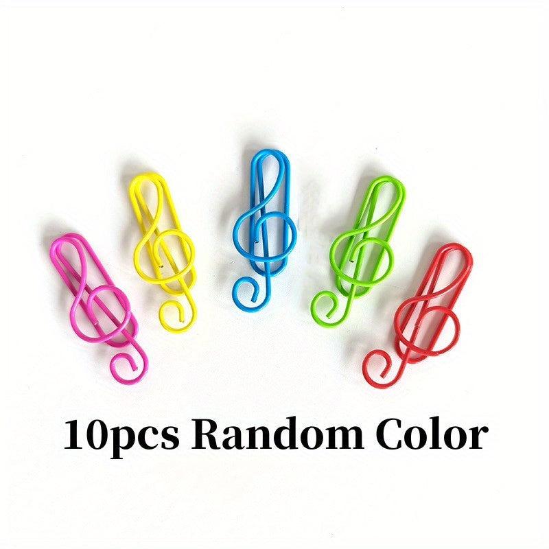 10pcs Musical Note Metal Paper Clips for Arts & Crafts