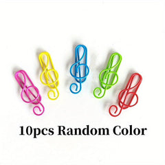 10pcs Musical Note Metal Paper Clips for Arts & Crafts