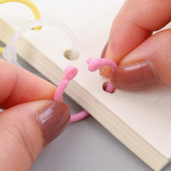 32pcs Loose Leaf Rings Planner Binder Hoops Albums Office Binding Supplies