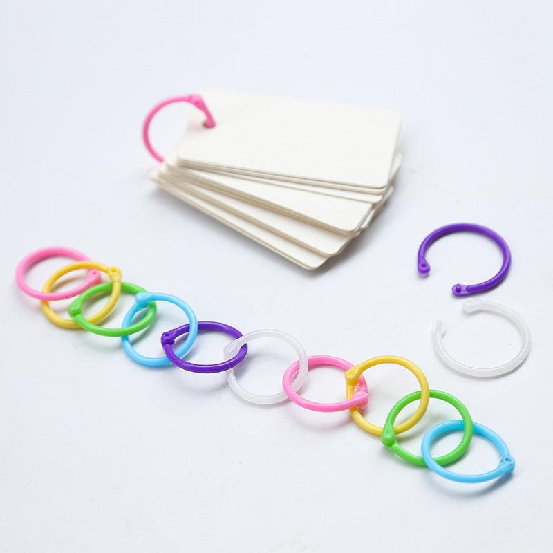 32pcs Loose Leaf Rings Planner Binder Hoops Albums Office Binding Supplies