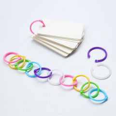 32pcs Loose Leaf Rings Planner Binder Hoops Albums Office Binding Supplies