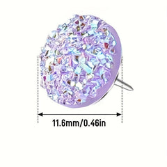 30pcs Diamond Push Pins Glitter Rhinestone Decorative Thumb Tacks