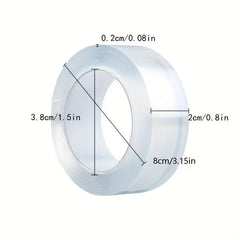 Heavy Duty Double Sided Tape Clear Tough and Removable for Mounting