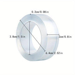 Heavy Duty Double Sided Tape Clear Tough and Removable for Mounting