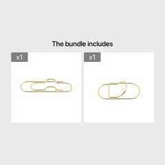 Metal Pen Clip for Notebook, Easy Carry Paper Clip Holder