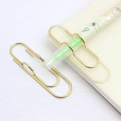 Metal Pen Clip for Notebook, Easy Carry Paper Clip Holder