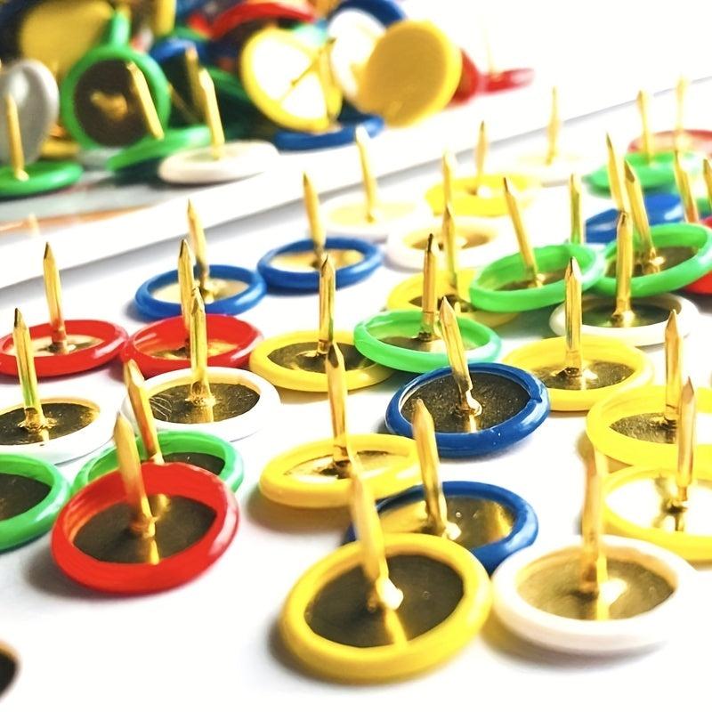 50pcs Push Pins Thumb Tacks Cork Board Wall Hangings Office Desk Organization