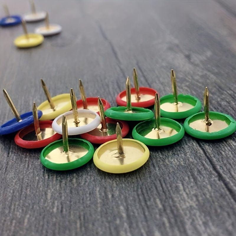 50pcs Push Pins Thumb Tacks Cork Board Wall Hangings Office Desk Organization