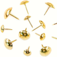 300pcs Golden Thumb Tacks 7 8 9 2 15mm Round for Bulletin Boards Poster Hanging