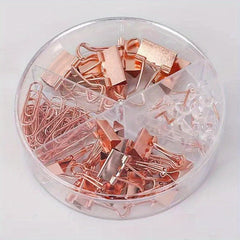 72pcs Multicolor Paper Clip Pushpin Set Office School Supplies