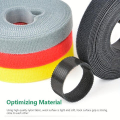 4pcs 3m 15mm Magic Tape Roll, Reusable Ties for Cutting, Resealable Magic Tape