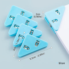 5pcs Colorful Triangle Binder Clips for Office and Students