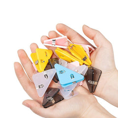 5pcs Colorful Triangle Binder Clips for Office and Students