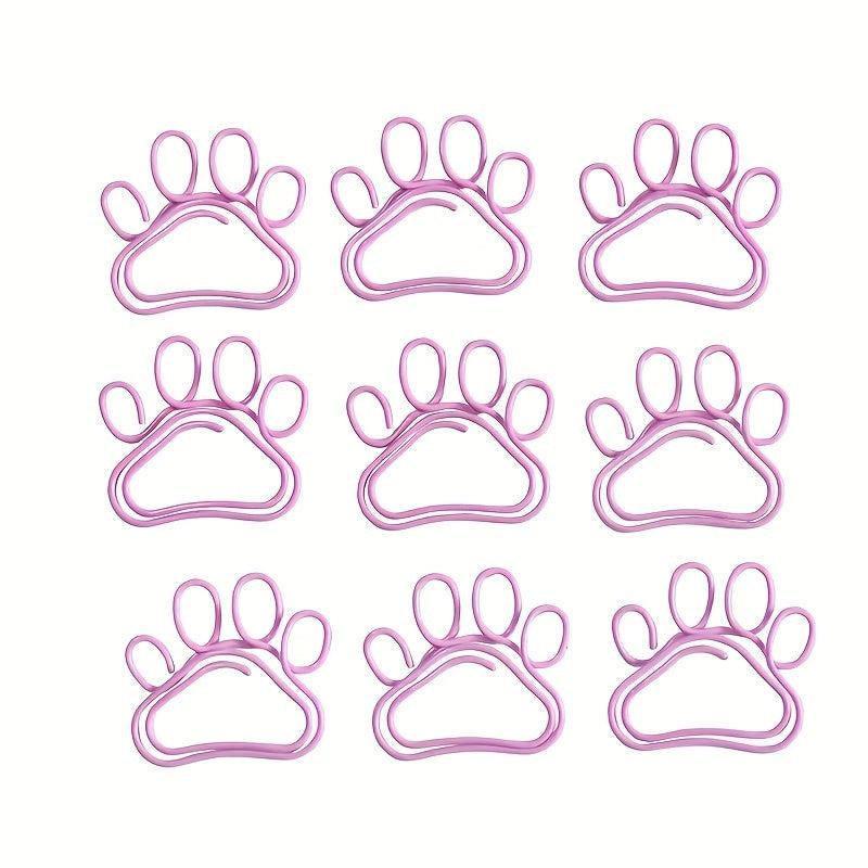 8pcs 30mm Funny Cartoon Claw Print Metal Paper Clip