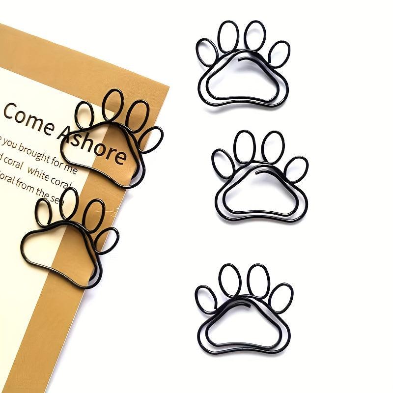 8pcs 30mm Funny Cartoon Claw Print Metal Paper Clip