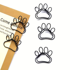 8pcs 30mm Funny Cartoon Claw Print Metal Paper Clip