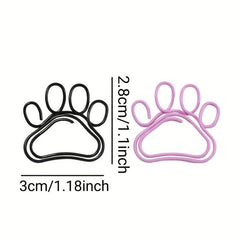 8pcs 30mm Funny Cartoon Claw Print Metal Paper Clip