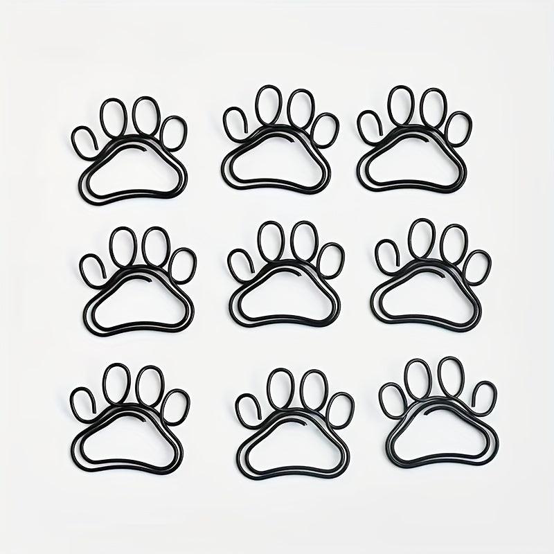 8pcs 30mm Funny Cartoon Claw Print Metal Paper Clip