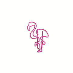 10 Flamingo Paper Clips Metal Planner Clips Office School Bookmark