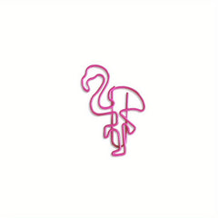 10 Flamingo Paper Clips Metal Planner Clips Office School Bookmark