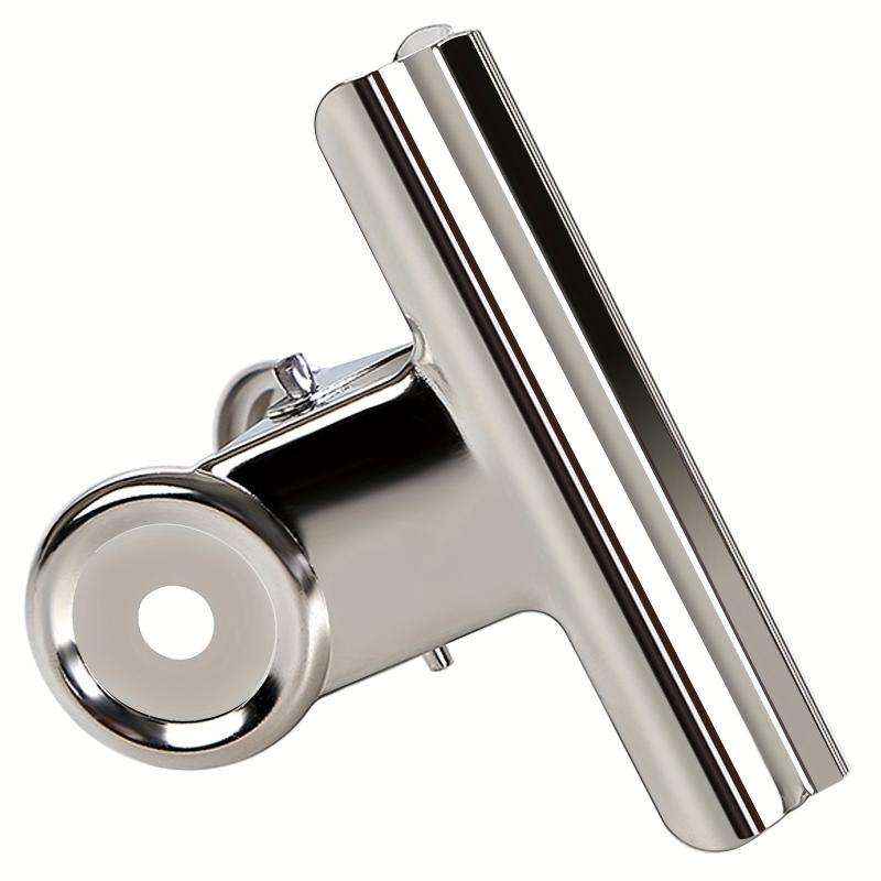 12pcs Metal Hinge Clips 63mm Bulldog Clips Silver Metal Binder Paper Clip