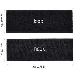 10 Pairs Hook Loop Fastener Tape Strips Self-adhesive Strong Nylon Sticker DIY