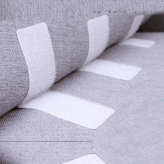 10 Pairs Hook Loop Fastener Tape Strips Self-adhesive Strong Nylon Sticker DIY