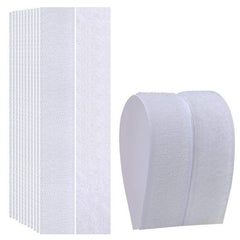 10 Pairs Hook Loop Fastener Tape Strips Self-adhesive Strong Nylon Sticker DIY