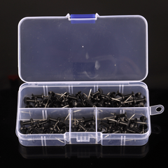 100Pcs Large Head Pins Clear Plastic Head Steel Tip Thumb Tacks for Home Office