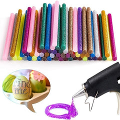 20pcs Colorful Glitter Hot Glue Sticks for Arts Crafts DIY Home Repairs