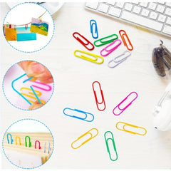 70 Mini Paper Binder Clips Colorful Office Supplies