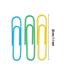 70 Mini Paper Binder Clips Colorful Office Supplies
