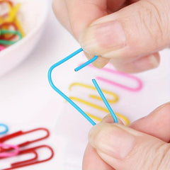 70 Mini Paper Binder Clips Colorful Office Supplies