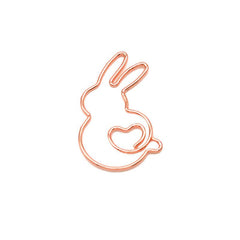 Animal Clip Rabbit Shaped Golden Paper Clip