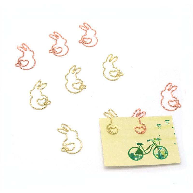 Animal Clip Rabbit Shaped Golden Paper Clip