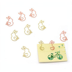 Animal Clip Rabbit Shaped Golden Paper Clip